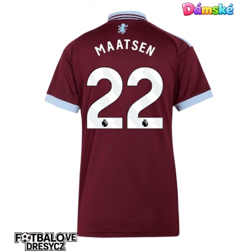 Aston Villa Ian Maatsen #22 Dámské Domácí Dres 2026-27 Krátký Rukáv Aston Villa Ian Maatsen #22 Dámské Domácí Dres 2026-27 Krátký Rukáv